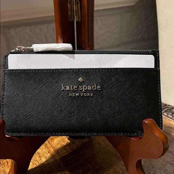 Kate Spade Black Card Holder - Picture 6 of 8